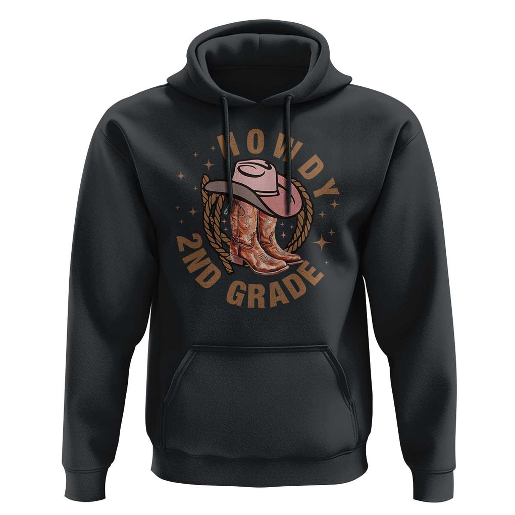 Funny Howdy 2nd Grade Cowboy Hoodie TS09 Black Print Your Wear
