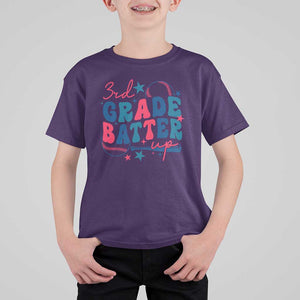 3rd Grade Baseball Player T Shirt For Kid Batter Up Back To School TS09 Purple Print Your Wear