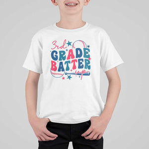 3rd Grade Baseball Player T Shirt For Kid Batter Up Back To School TS09 White Print Your Wear