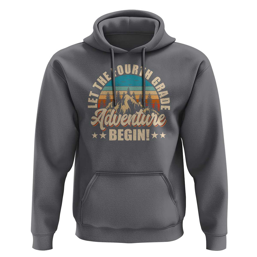 Let The 4th Grade Adventure Begin Hoodie TS09 Charcoal Print Your Wear