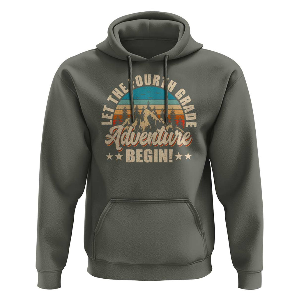 Let The 4th Grade Adventure Begin Hoodie TS09 Military Green Print Your Wear