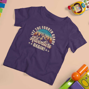 Let The 4th Grade Adventure Begin T Shirt For Kid TS09 Purple Print Your Wear