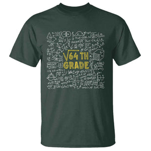 Funny Math Lover Back To School T Shirt 8th Grade Square Root Of 64 TS09 Dark Forest Green Print Your Wear