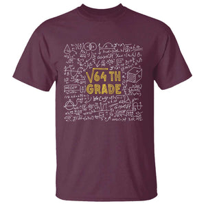 Funny Math Lover Back To School T Shirt 8th Grade Square Root Of 64 TS09 Maroon Print Your Wear