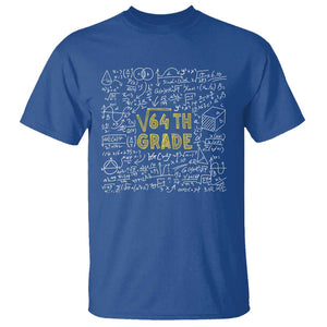 Funny Math Lover Back To School T Shirt 8th Grade Square Root Of 64 TS09 Royal Blue Print Your Wear