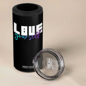 Love Yourself Semicolon Suicide Prevention 4 in 1 Can Cooler Tumbler TS09 Print Your Wear