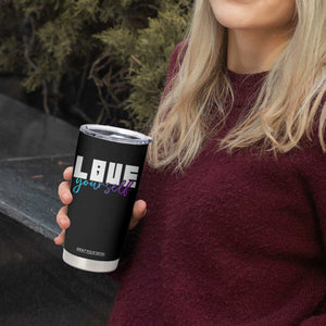 Love Yourself Semicolon Suicide Prevention Tumbler Cup TS09 Print Your Wear