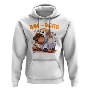 Halloween Boo Deng Hoodie Baby Pygmy Hippo Cute Ghost TS09 White Print Your Wear