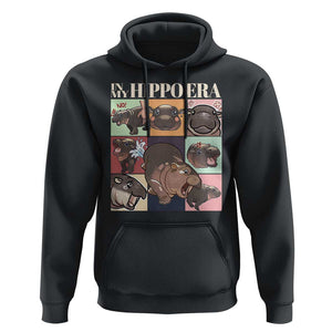 Cute Baby Pygmy Hippo Thailand Hoodie In My Hippo Era MooDeng Meme TS09 Black Print Your Wear