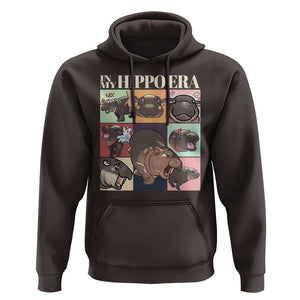 Cute Baby Pygmy Hippo Thailand Hoodie In My Hippo Era MooDeng Meme TS09 Dark Chocolate Print Your Wear