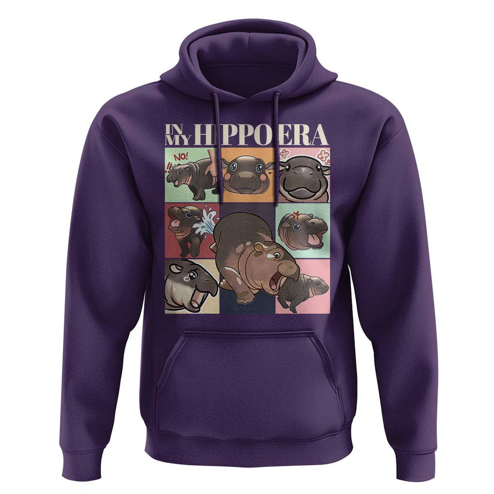 Cute Baby Pygmy Hippo Thailand Hoodie In My Hippo Era MooDeng Meme TS09 Purple Print Your Wear