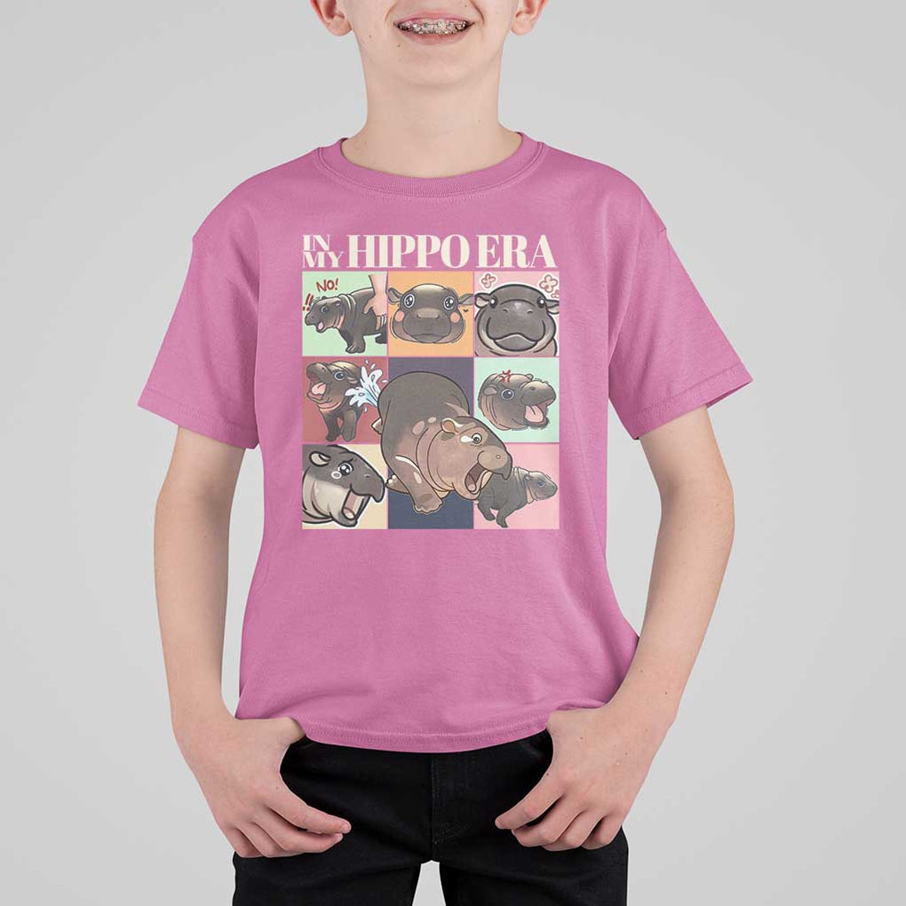 Cute Baby Pygmy Hippo Thailand T Shirt For Kid In My Hippo Era MooDeng Meme TS09 Azalea Print Your Wear