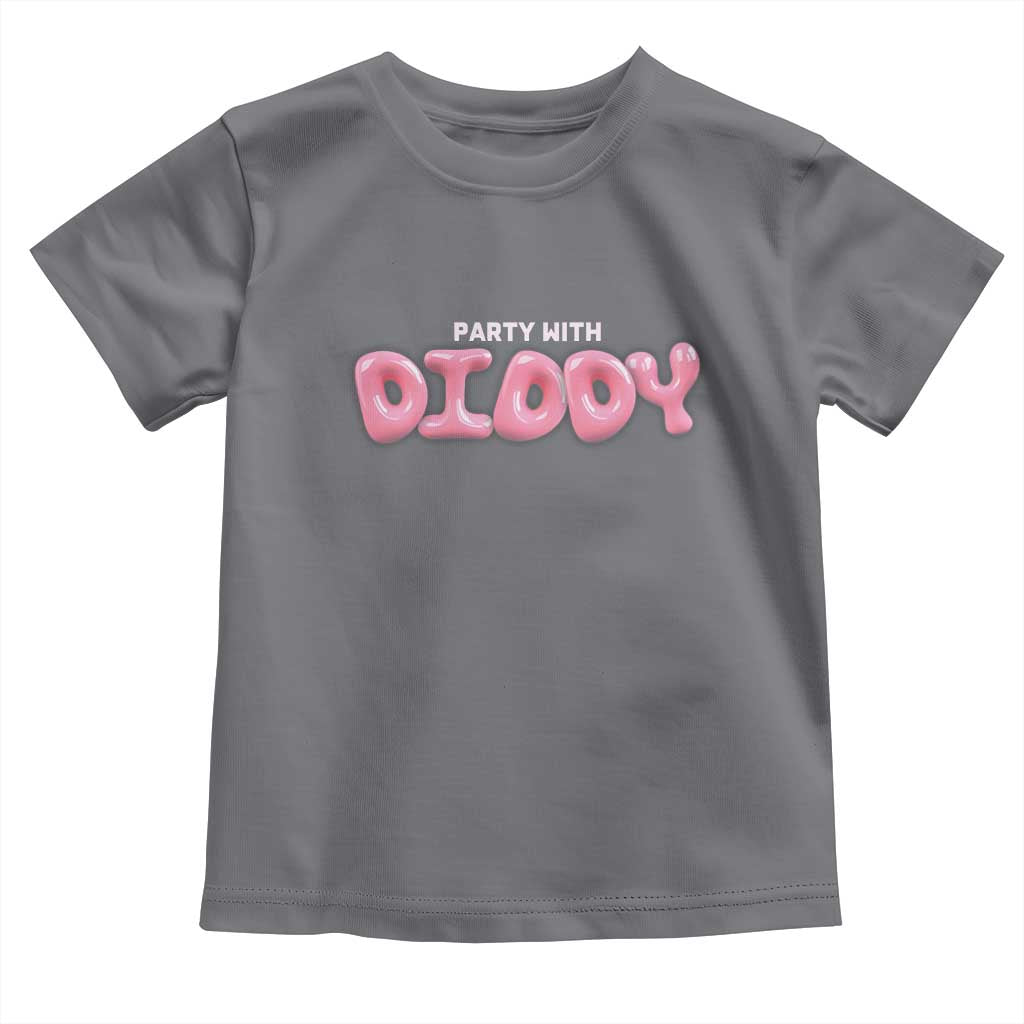 Party With Diddy Baby Shirt Funny Sarcastic Diddy Party TS09 Charcoal Print Your Wear