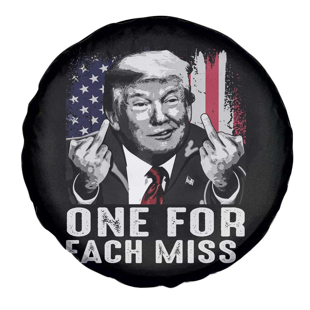 Trump Failed Assassination Spare Tire Cover One For Each Miss Middle Finger TS09 Print Your Wear