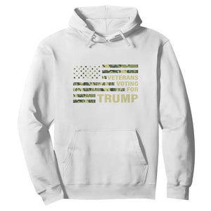 Veterans For Trump 2024 Hoodie Retro American Flag Millitary TS09 White Print Your Wear