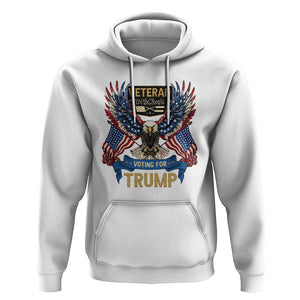 Veteran Voting For Trump Hoodie Eagle American Flag We The People TS09 White Print Your Wear