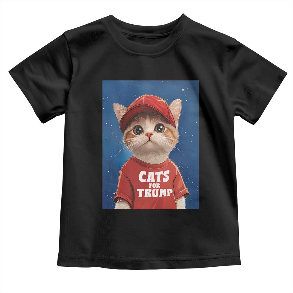 Trump Cat Baby Shirt Cute Cats For Trump American President TS09 Black Print Your Wear