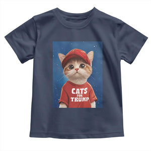 Trump Cat Baby Shirt Cute Cats For Trump American President TS09 Navy Print Your Wear