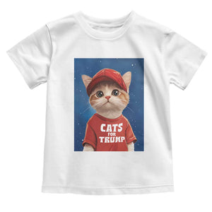 Trump Cat Baby Shirt Cute Cats For Trump American President TS09 White Print Your Wear