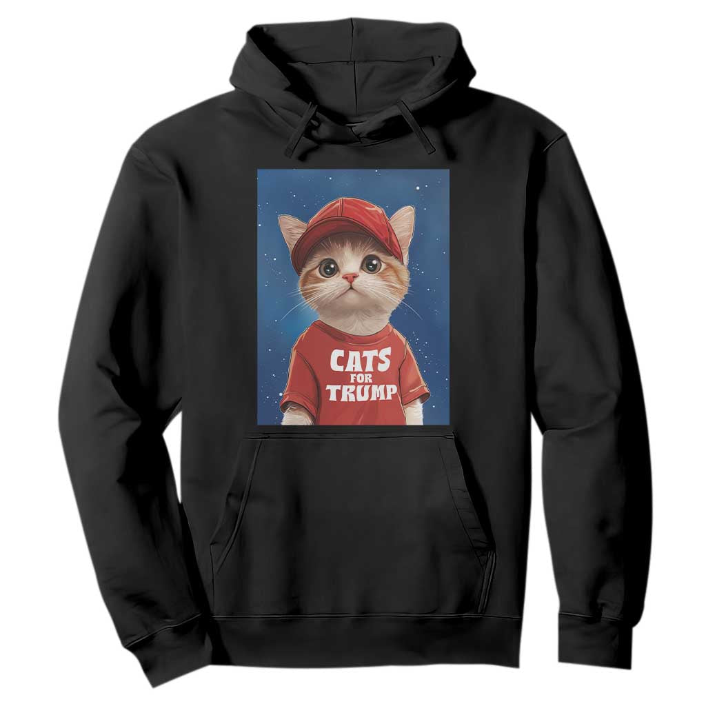 Trump Cat Hoodie Cute Cats For Trump American President TS09 Black Print Your Wear