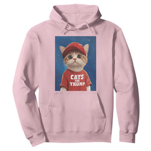 Trump Cat Hoodie Cute Cats For Trump American President TS09 Light Pink Print Your Wear