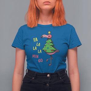 Fa La La Mingo Flamingo Hawaiian Christmas Tree T Shirt TS09 Printyourwear