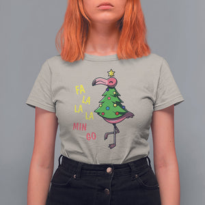 Fa La La Mingo Flamingo Hawaiian Christmas Tree T Shirt TS09 Printyourwear