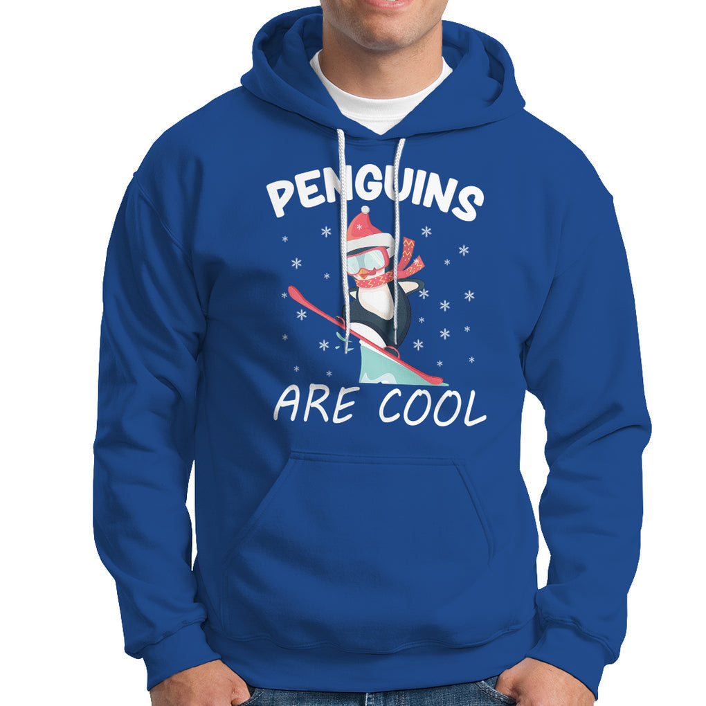 Penguins Are Cool With Snowboard Winter Xmas Hoodie TS09 Printyourwear
