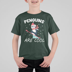 Penguins Are Cool With Snowboard Winter Xmas T Shirt For Kid TS09 Printyourwear