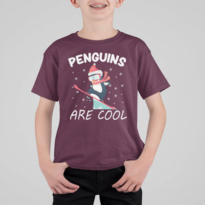 Penguins Are Cool With Snowboard Winter Xmas T Shirt For Kid TS09 Printyourwear