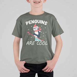 Penguins Are Cool With Snowboard Winter Xmas T Shirt For Kid TS09 Printyourwear