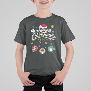 Mini Penguin With Xmas Light Ornaments Balls Merry Christmas T Shirt For Kid TS09 Printyourwear