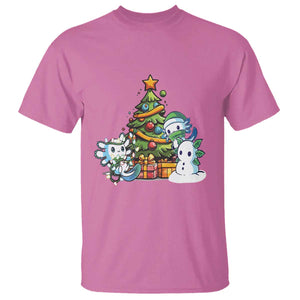 Cute Axolotl Christmas Tree T Shirt TS09 Azalea Print Your Wear