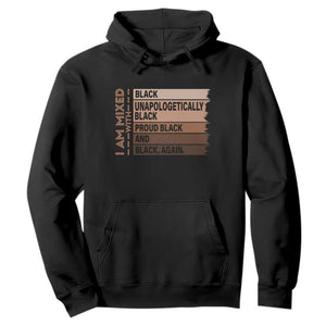 Melanin Pride Hoodie Yes I'm Mixed With Black TS09 Black Print Your Wear