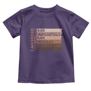 Melanin Pride Toddler T Shirt Yes I'm Mixed With Black TS09 Purple Print Your Wear