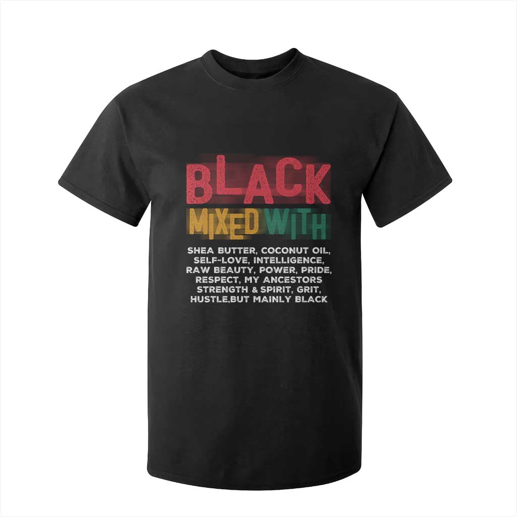 Funny Black Pride T Shirt For Kid Yes I'm Mixed With Black TS09 Black Print Your Wear