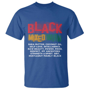 Funny Black Pride T Shirt Yes I'm Mixed With Black TS09 Royal Blue Print Your Wear
