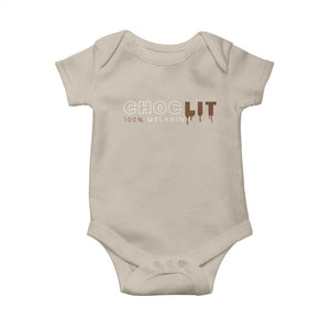 Black Pride Baby Onesie Choclit 100% Melanin African American TS09 Sand Print Your Wear