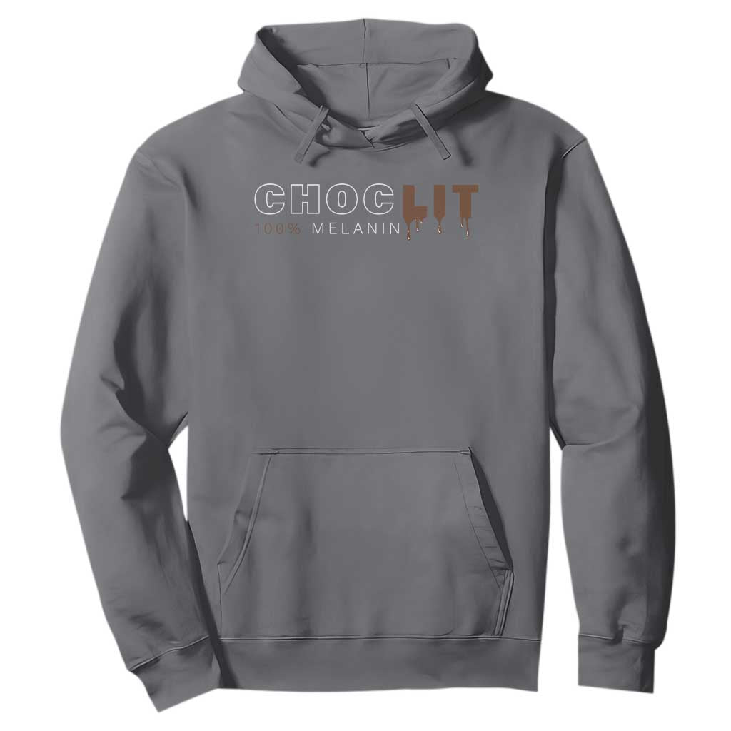 Black Pride Hoodie Choclit 100% Melanin African American TS09 Charcoal Print Your Wear