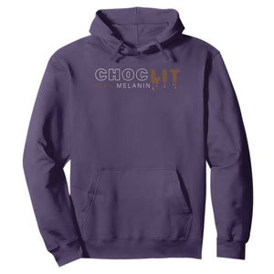 Black Pride Hoodie Choclit 100% Melanin African American TS09 Purple Print Your Wear