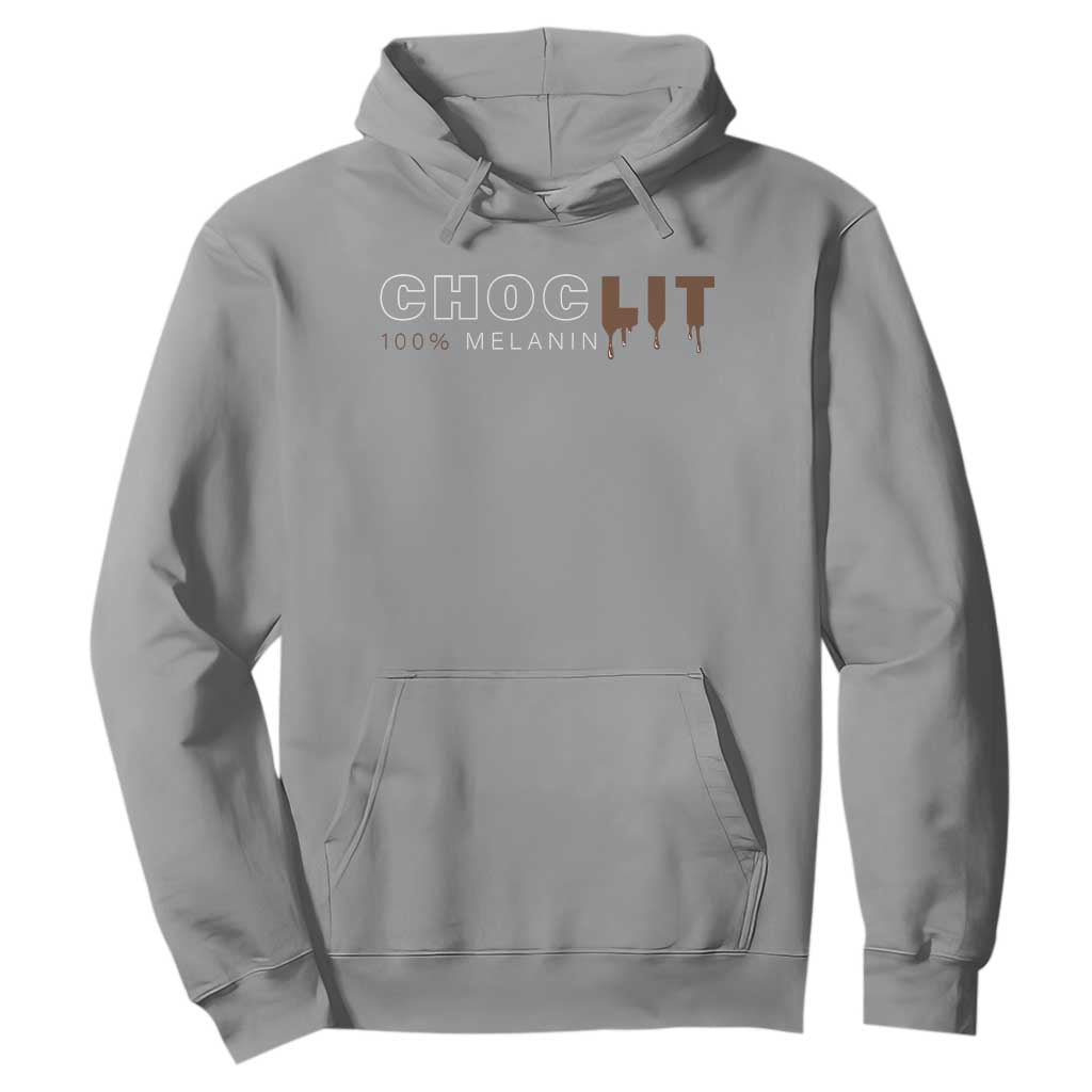 Black Pride Hoodie Choclit 100% Melanin African American TS09 Sport Gray Print Your Wear