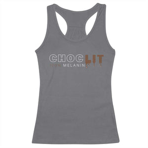 Black Pride Racerback Tank Top Choclit 100% Melanin African American TS09 Charcoal Print Your Wear
