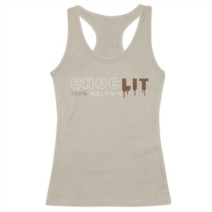 Black Pride Racerback Tank Top Choclit 100% Melanin African American TS09 Sand Print Your Wear