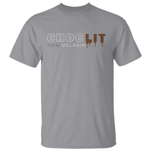 Black Pride T Shirt Choclit 100% Melanin African American TS09 Sport Gray Print Your Wear