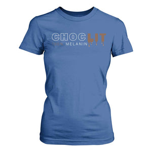 Black Pride T Shirt For Women Choclit 100% Melanin African American TS09 Royal Blue Print Your Wear
