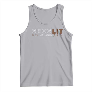 Black Pride Tank Top Choclit 100% Melanin African American TS09 Athletic Heather Print Your Wear