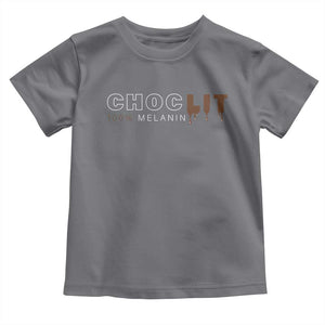 Black Pride Toddler T Shirt Choclit 100% Melanin African American TS09 Charcoal Print Your Wear