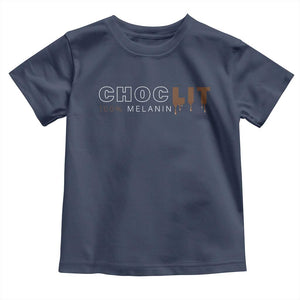 Black Pride Toddler T Shirt Choclit 100% Melanin African American TS09 Navy Print Your Wear