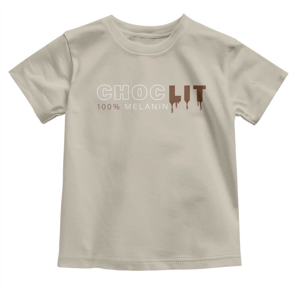 Black Pride Toddler T Shirt Choclit 100% Melanin African American TS09 Sand Print Your Wear