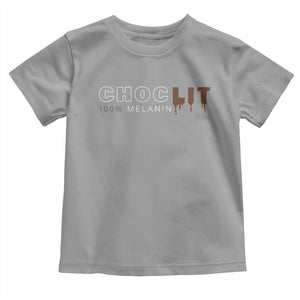 Black Pride Toddler T Shirt Choclit 100% Melanin African American TS09 Sport Gray Print Your Wear